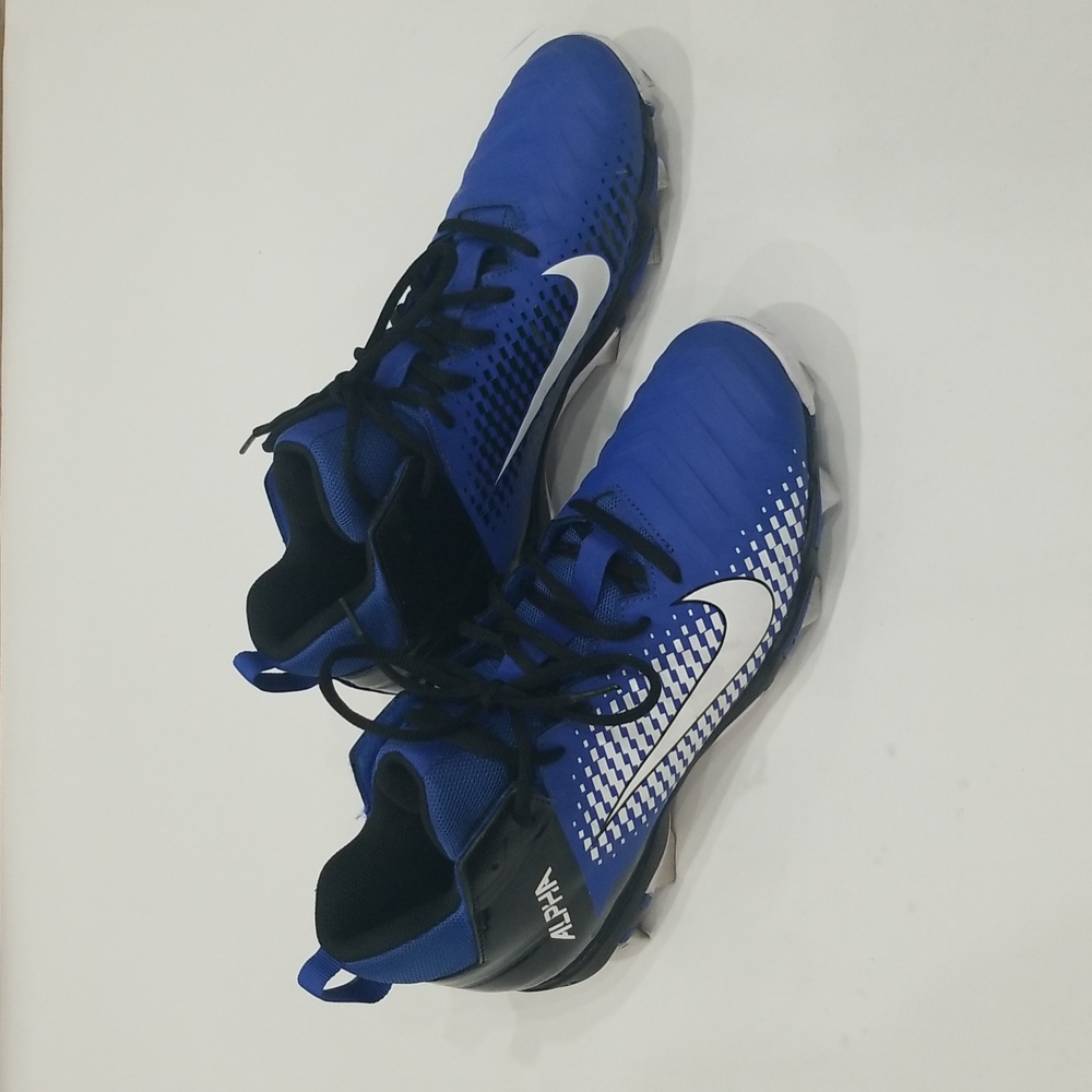 Nike Alpha Menace 2 Shark Football Cleats Shoes Size 9.5 AQ7653-402 Blue